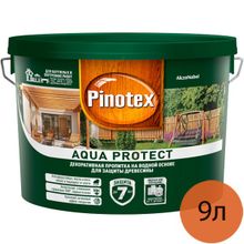 ПИНОТЕКС Аква Протект антисептик для дерева бесцветный (9л)   PINOTEX Aqua Protect пропитка на водной основе прозрачная под колеровку (9л)
