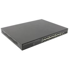 Коммутатор  MultiCo   EW-P72424   Ethernet Switch  (24UTP 10 100Mbps  PoE  +  2Combo 1000BASE-T SFP)