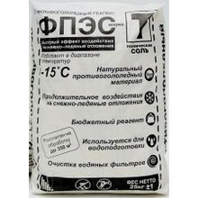 ФПЭС реагент Т соль техническая до -15°C (25кг)   ФПЭС реагент противогололедный марка Т соль техническая до -15°C (25кг)