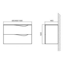 BelBagno Тумба с раковиной подвесная CLIMA 60 Bianco Lucido