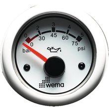 Wema Индикатор давления масла белый Wema IORP-WW-0-5 12 24 В 0 - 5 бар