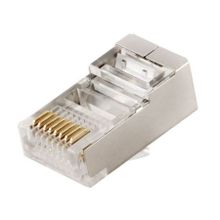 Вилка RJ-45 8p8c CAT 5e, экранированный, позол. контакты, 10 шт, Gembird (PLUG5SP 10)