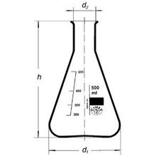 Колба Эрленмейера, (узк. горловина) 500 мл. (Кат. № 24 632 417 119 500)