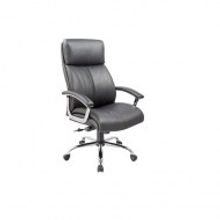 Кресло для руководителя Easy Chair CS-8821E-2 черное (искусственная кожа металл)