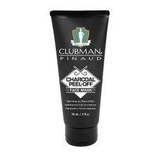 Очищающая черная маска-пленка для лица на основе угля Clubman Charcoal Peel-Off Face Mask 90мл