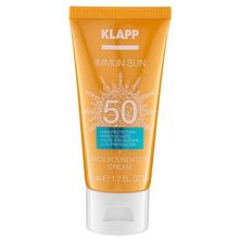 Солнцезащитный крем для лица с тональным эффектом Klapp Immun Sun SPF50 Face Foundation Cream 50мл