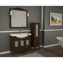 Шкаф-пенал ASB-Mebel Флоренция бук тироль витраж