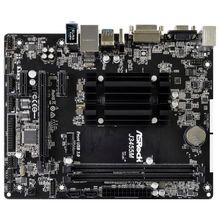 Мат. плата  ASRock  J3455M (J3455 onboard) (RTL) Dsub+DVI+HDMI GbLAN  SATA  MicroATX  2DDR3