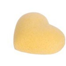 Sponge Face heart yellow   Мочалка для лица: Сердце-желтая (куркума)