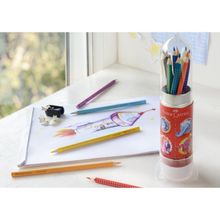 Faber-Castell цветные Grip Ракета в тубе 15 шт