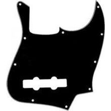 PICKGUARD STANDARD JAZZ BASS 10 SCREW HOLES BLACK 3 PLY