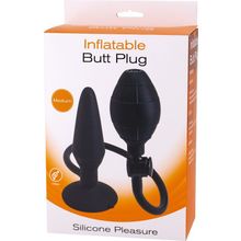 Seven Creations Анальная пробка с функцией расширения Inflatable Butt Plug Medium - 14,2 см.