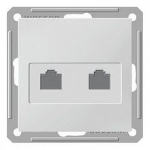 Розетка телефонная 2xRJ11 W59, хром матовый |  код. RSI-251TT-5-86 |  Schneider Electric