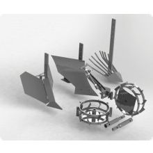 Комплект навесного оборудования (Грунтозацепы  340х90, сцепка винтовая, плуг,окучник, картофлекопатель)
