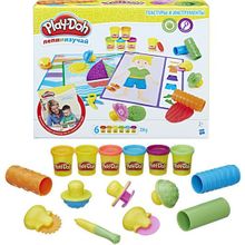 PLAY-DOH (Hasbro) Hasbro Play-Doh B3408 Игровой набор "Текстуры и инструменты" B3408