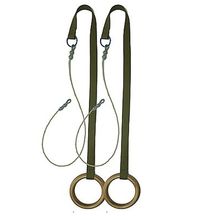 Кольца гимнастические с тросом 2м. (пара) взрослые, СЭ