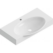 Тумба с раковиной Style Line Агат 76 белая, венге