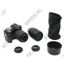 Nikon D90 18-55VR&amp;55-200VR KIT (12.3Mpx, 27-300mm, 3x&amp;3.6x, JPG RAW, SD SDHC, 3.0, USB 2.0, HDMI, Li-Ion)