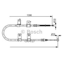 Трос Стояночного Тормоза Bosch арт. 1987482083