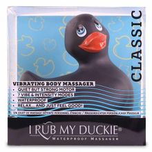 Черный вибратор-уточка I Rub My Duckie 2.0 (239722)
