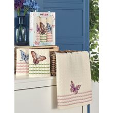 Салфетки METEOR вафельные  в коробке  40х60 (3 шт.) SOLE KELEBEK