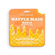 Омолаживающая вафельная маска для лица Кленовый сироп Kocostar Waffle Mask Maple 3шт