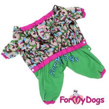 Дождевик для собак на кнопках ForMyDogs для девочек 189SS-2016 F