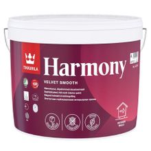ТИККУРИЛА Гармония база А белая краска интерьерная (9л)   TIKKURILA Harmony base A краска интерьерная глубокоматовая (9л)
