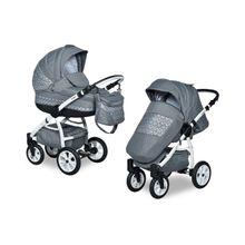 Indigo 2 в 1 Carmen `17 серая с квадратиками