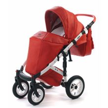 Коляска Vikalex Grata (3 в 1) leather red