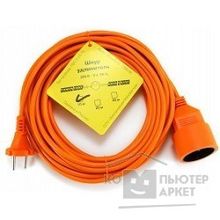 PowerCube Удлинитель в бухте PC-E1-B-20 6А, 1 розетка, 20 м. 2 0,75мм2, оранжевый