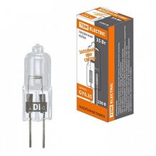 Лампа капсульная галогенная JCD - 35 Вт - 230 В - GY6.35 прозрачная |  код. SQ0341-0064 |  TDM