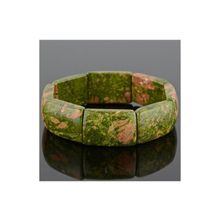 Бусики-Колечки Браслет Унакит "Клеопатра" арт. бНЯШ-2(20-30)-19-5