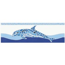 Savoia Antiche Riggiole Napoletane Listello Delfini 6.8x22 см