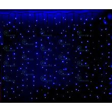 Rich LED RL-CS2*1.5-B B Уличный светодиодный Занавес 2x1.5 м, синий, пост свечение, провод черный