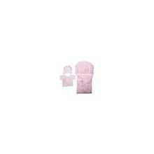 Конверт Маргарита шитье, цветное кружево, лето, 3 предмета, розовый
