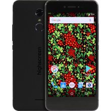 Смартфон Highscreen Fest Black (1.45GHz, 2Gb, 5" 1280x720 AMOLED, 4G+WiFi+BT, 16Gb+microSD, 13Mpx)
