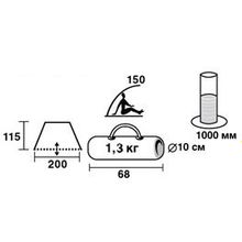 Trek Planet Тент рыболовный Trek Planet Fish Tent 2 (70139)