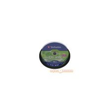 Перезаписываемый компакт-диск в боксе CD-RW VERBATIM 700МБ,  80мин,   8-10x,  10шт  уп,  DL+,  (43480)