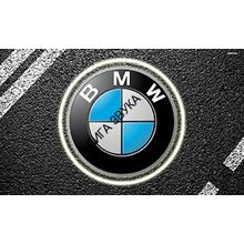 LED подсветка двери Carsys RX-S2A BMW в штатное место с логотипом авто