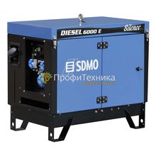 Генератор дизельный SDMO DIESEL 6000 E SILENCE