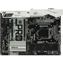 Мат. плата   ASRock B250 PRO4 (RTL) LGA1151   B250   2xPCI-E Dsub+DVI+HDMI GbLAN  SATA ATX 4DDR4