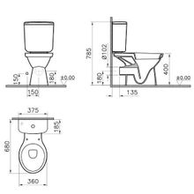 Унитаз-компакт Vitra Norm Fest 9780B099-7208 с бачком и сиденьем