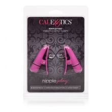 California Exotic Novelties Розовые зажимы на соски с вибрацией Nipple Play Nipplettes (розовый)