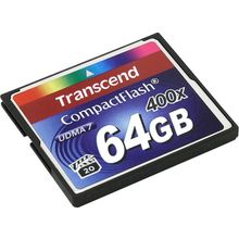 Карта памяти   Transcend   TS64GCF400   CompactFlash Card 64Gb 400x