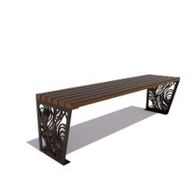 Скамейка садовая «ПАВЛИН» банкетка (1,5м)