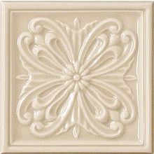 Vallelunga & Co. Rialto Beige Formella Floreale 15x15 см