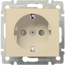 Legrand Розетка 2К+3 Legrand Valena 16A 250V с з со шторками безвинтовой зажим слоновая кость 774122 ID - 238329