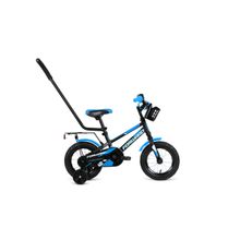 Детский велосипед FORWARD Meteor 12 черный синий (2021)