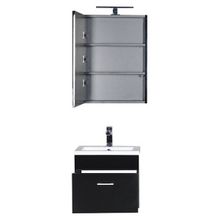 Зеркало-шкаф Aquanet Нота 50 камерино черный